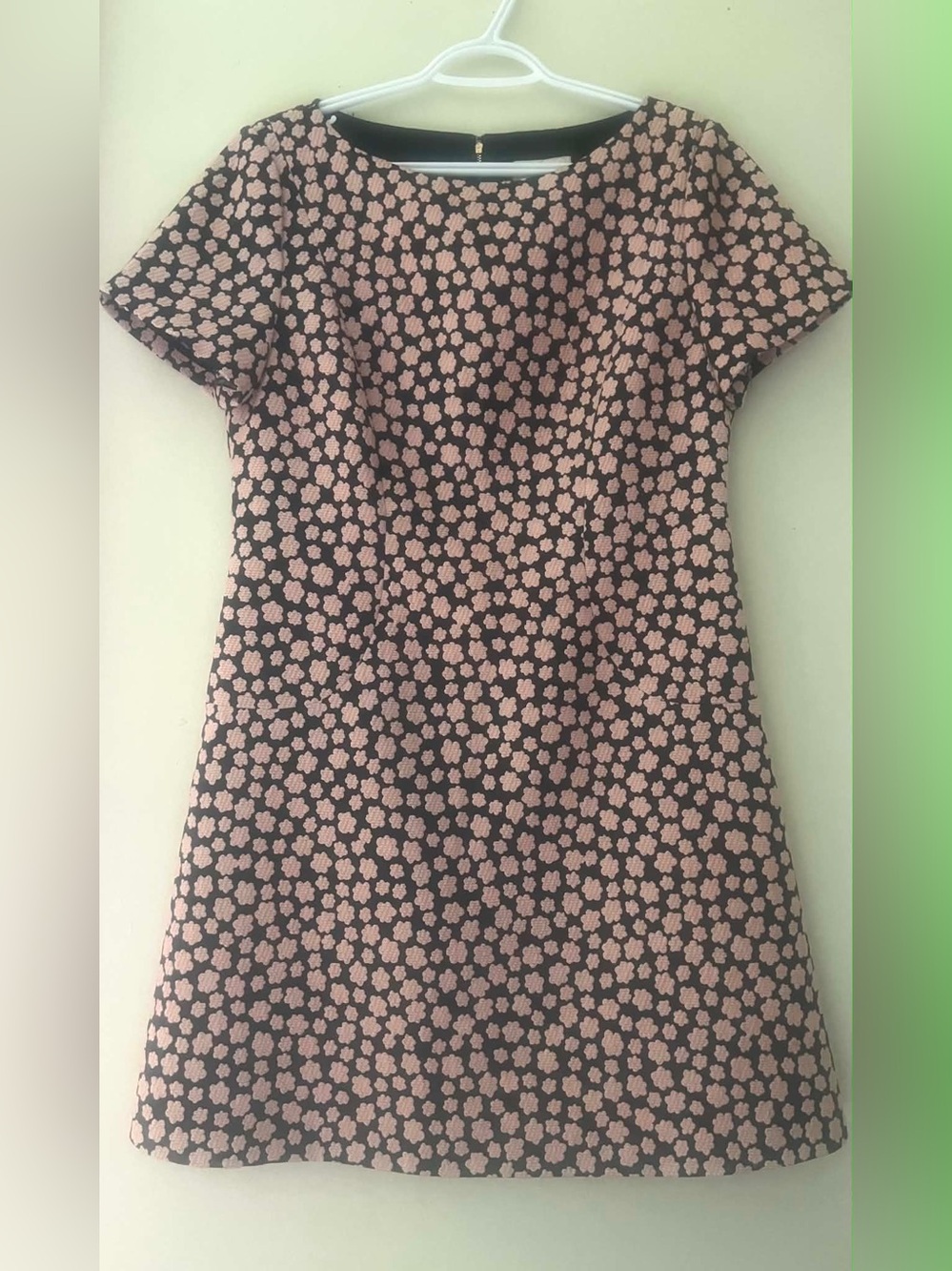 kate spade Black Mini Dress with Pink Floral Print